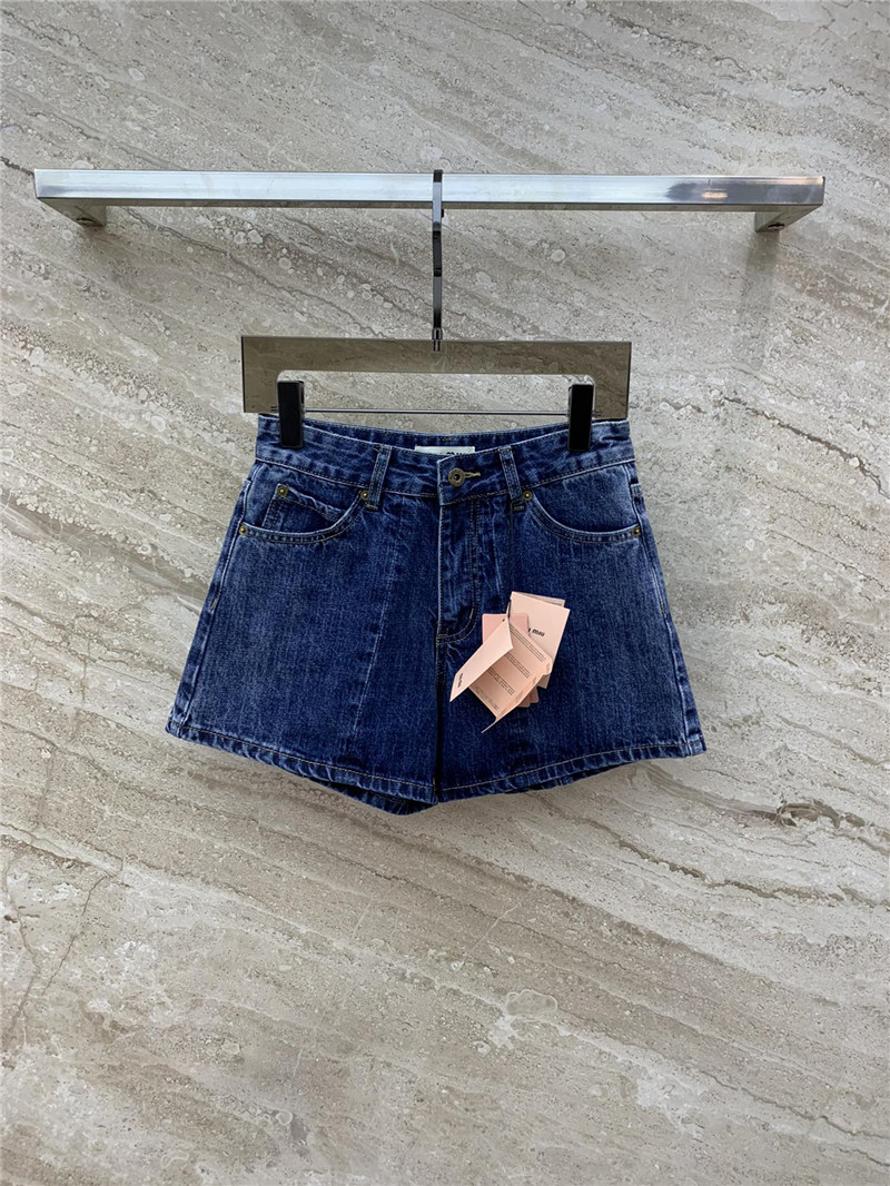 miumiu vintage denim series denim shorts
