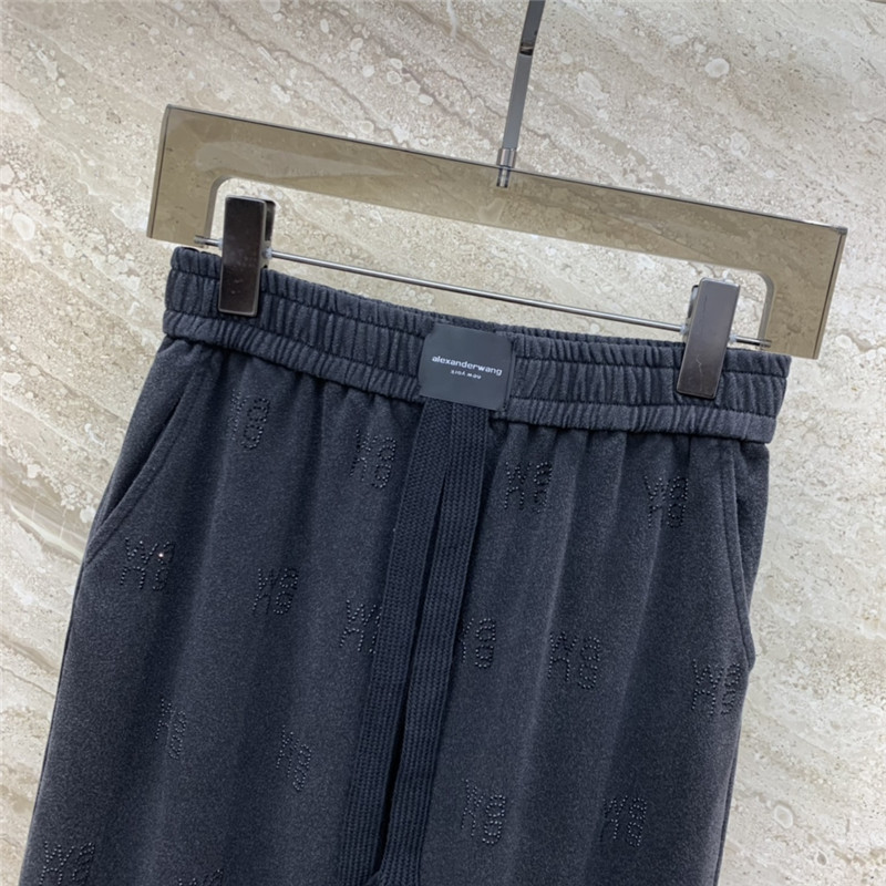 A1exa*der wang charcoal black wide leg pants