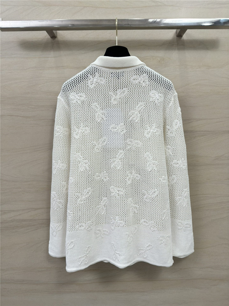Chanel Hollow Pocket Knit Cardigan