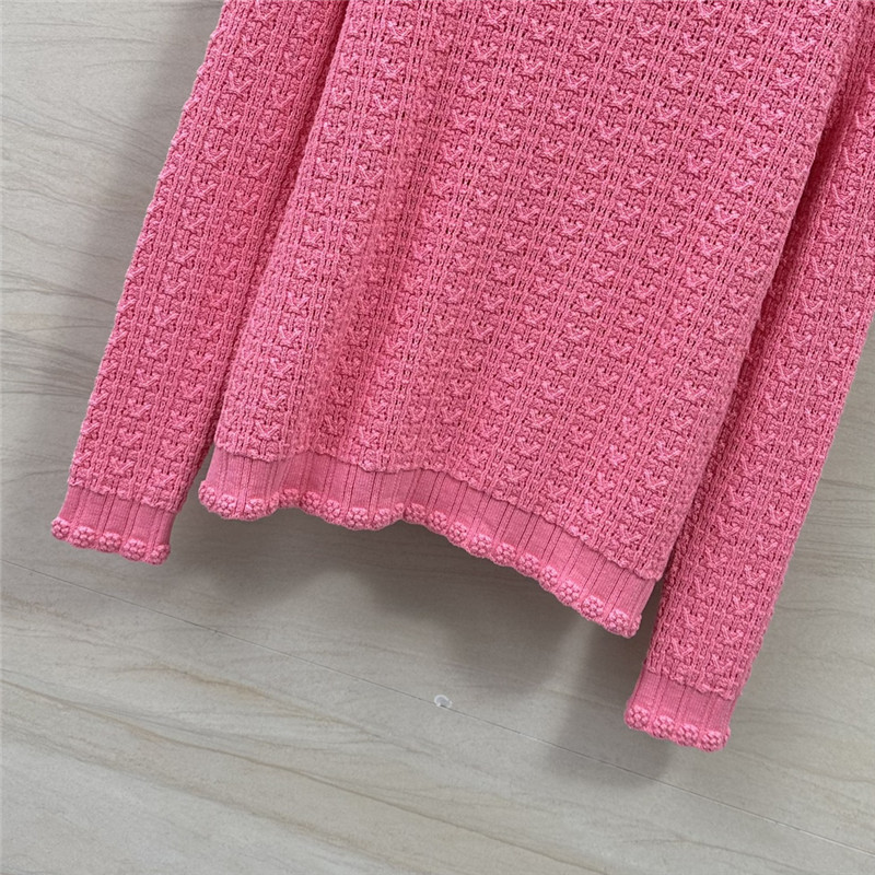 Chanel hollow embossed braided top