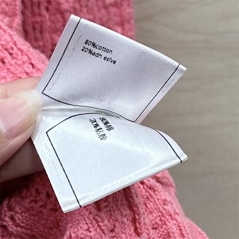 Chanel hollow embossed braided top