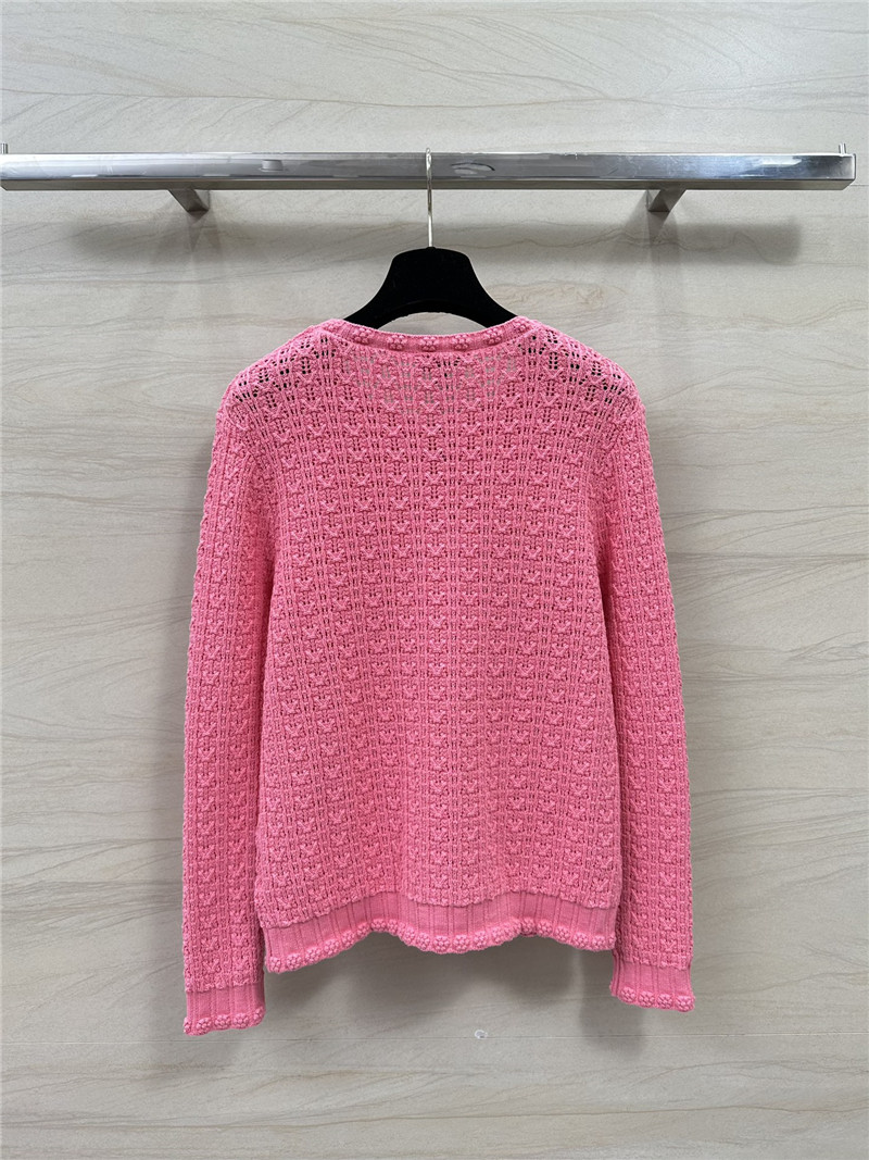Chanel hollow embossed braided top