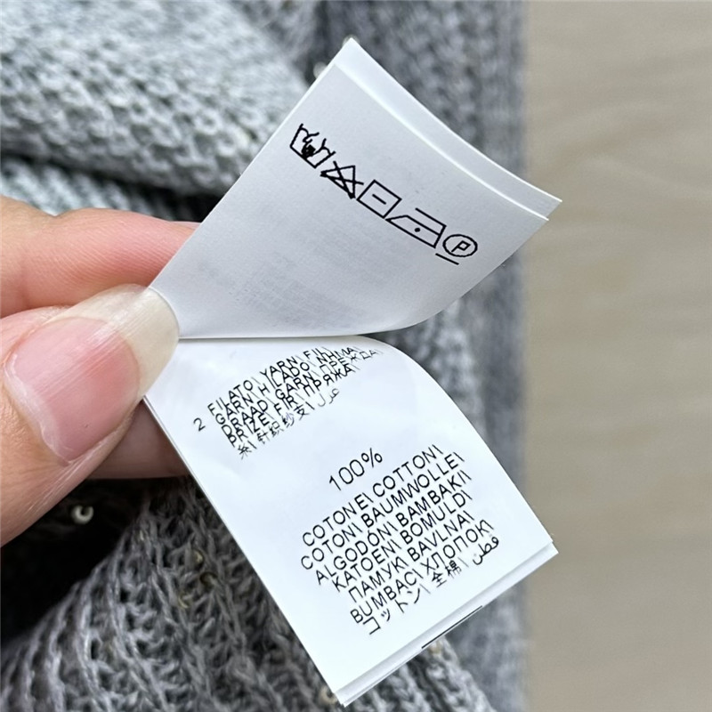 BC Sequin Linen V-neck Sweater Grey