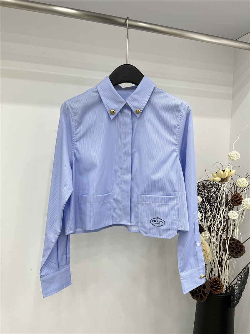 prada spring and summer new cotton shirt