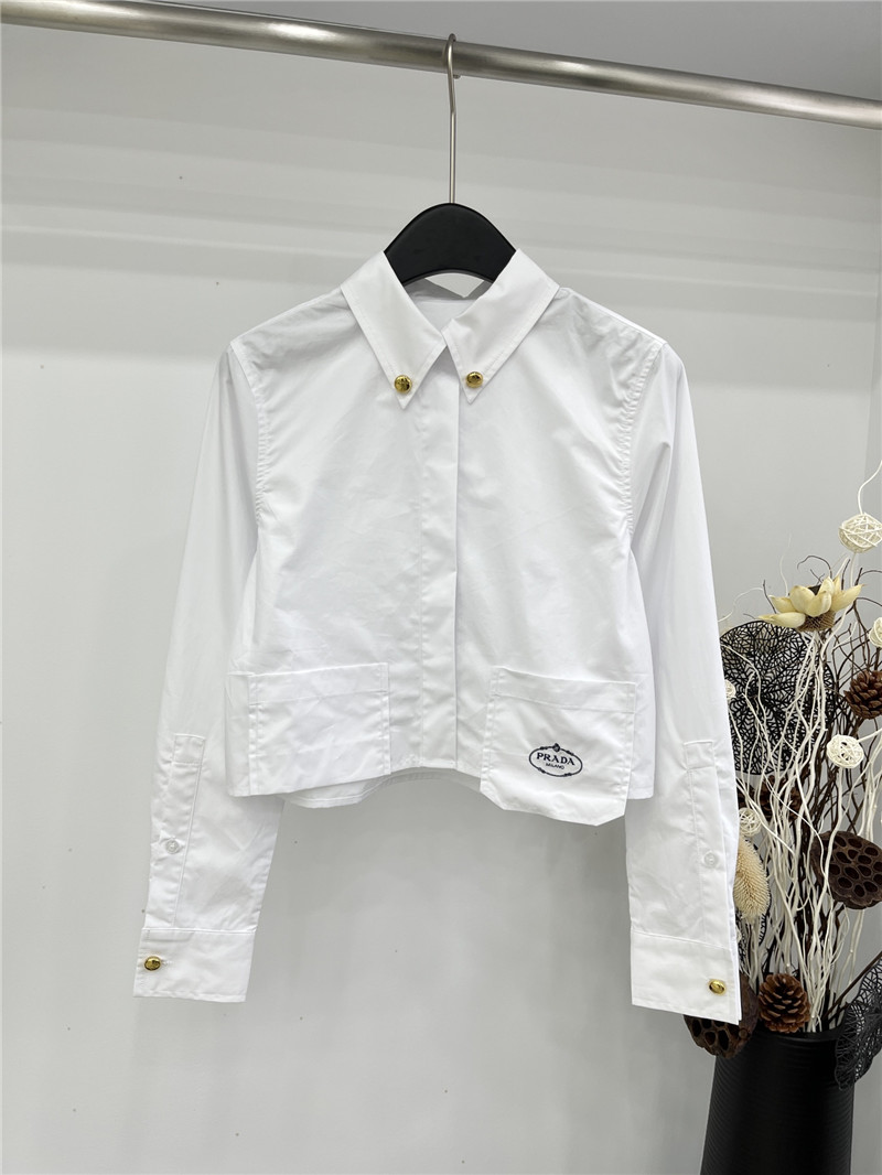 prada spring and summer new cotton shirt