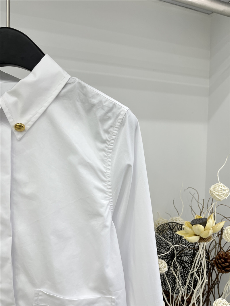 Pra*a spring and summer new cotton shirt