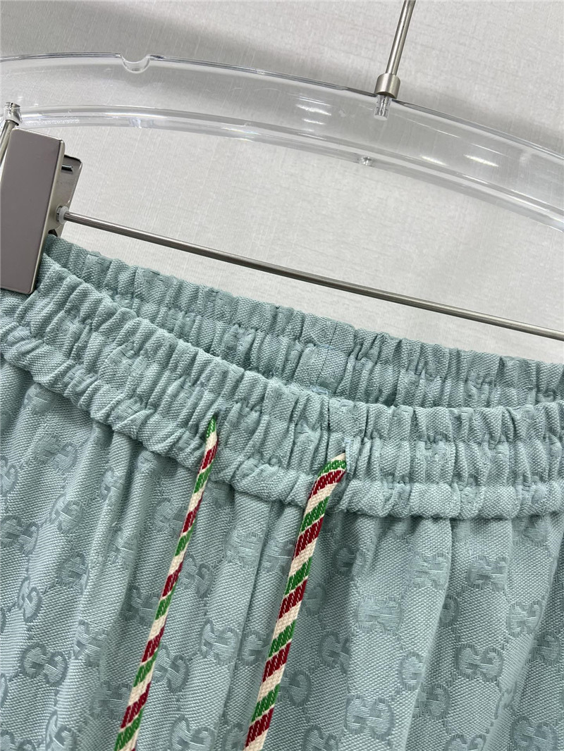 Gvc*1 double g jacquard elastic waist leggings trousers