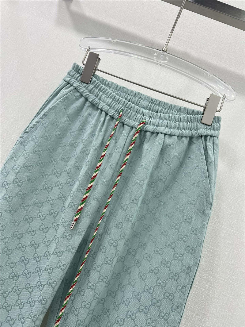 Gvc*1 double g jacquard elastic waist leggings trousers