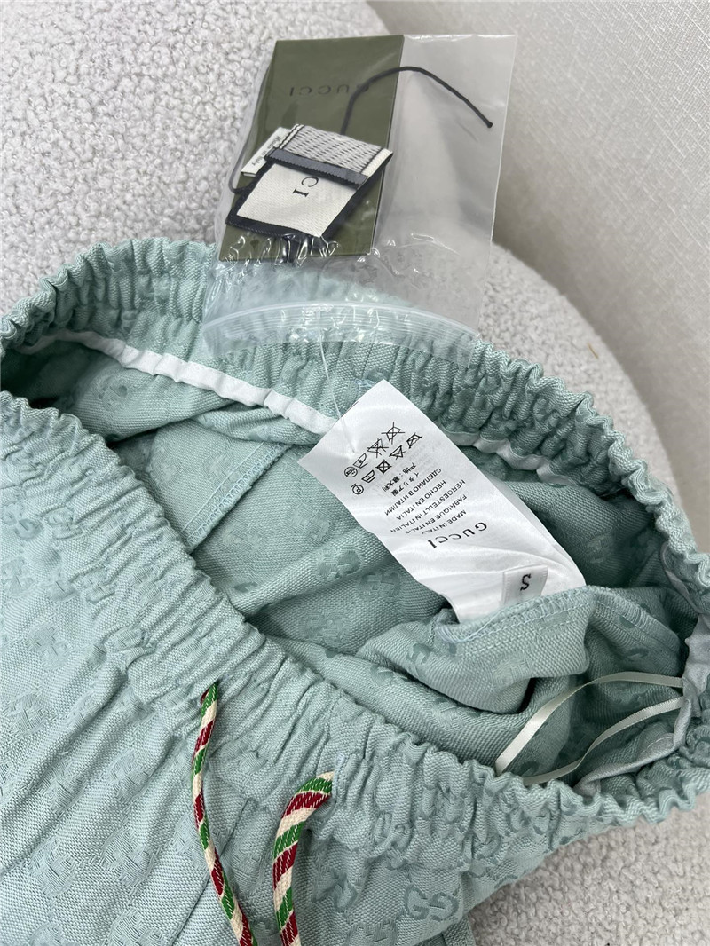 Gvc*1 double g jacquard elastic waist leggings trousers