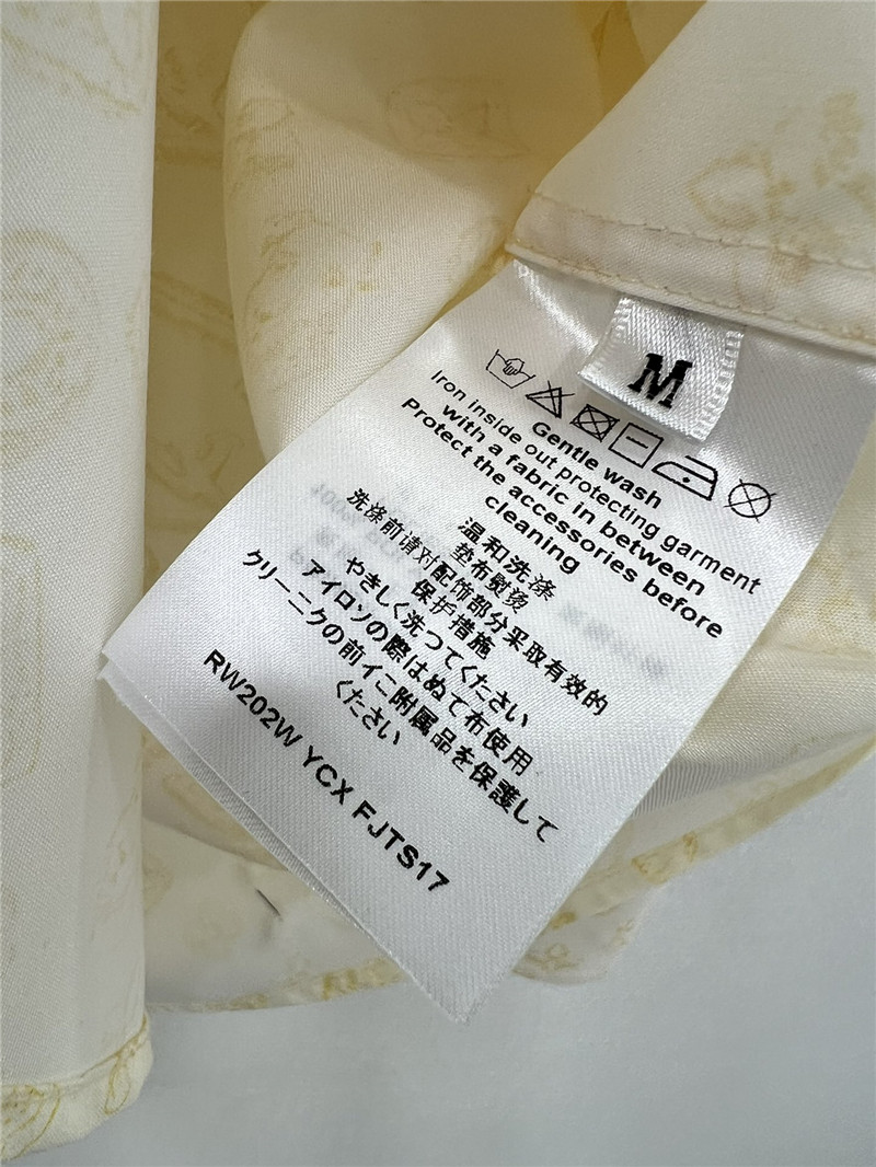 louis vuitton LV presbyopic coin full logo long-sleeved shirt