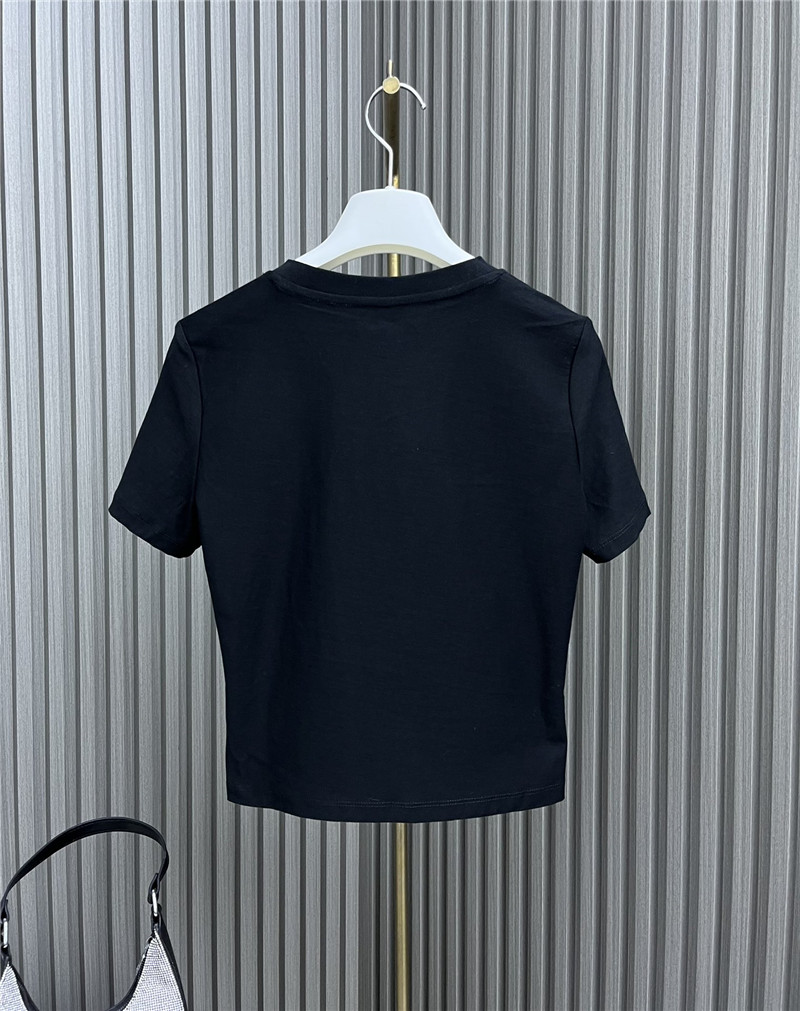 D10r round neck rhinestone t-shirt