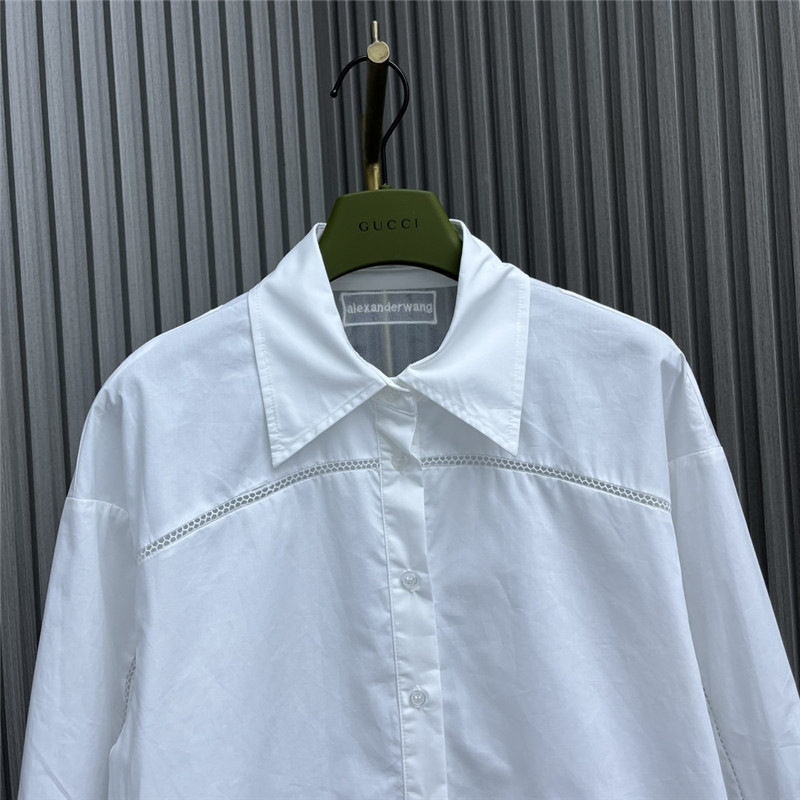 A1exa*der wang hollow patchwork shirt