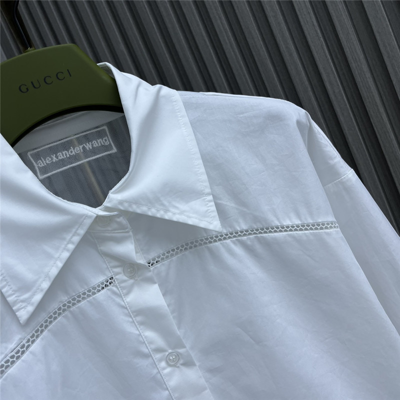 A1exa*der wang hollow patchwork shirt