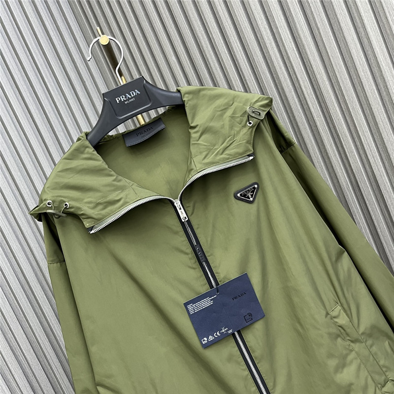 Pra*a high nylon hooded jacket