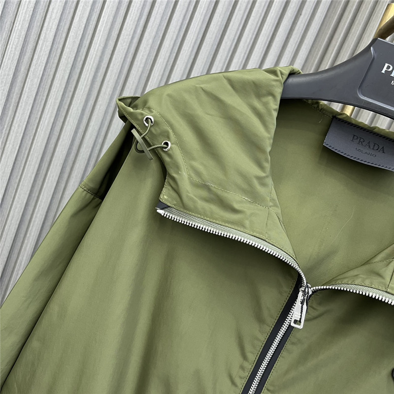 Pra*a high nylon hooded jacket