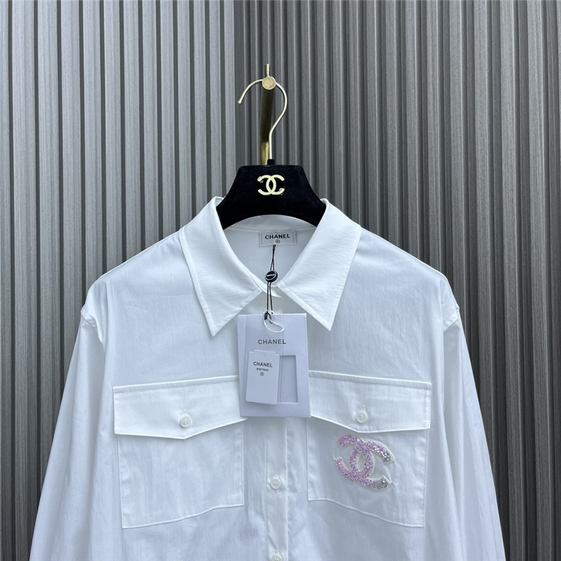 Chanel sequined pocket shirt