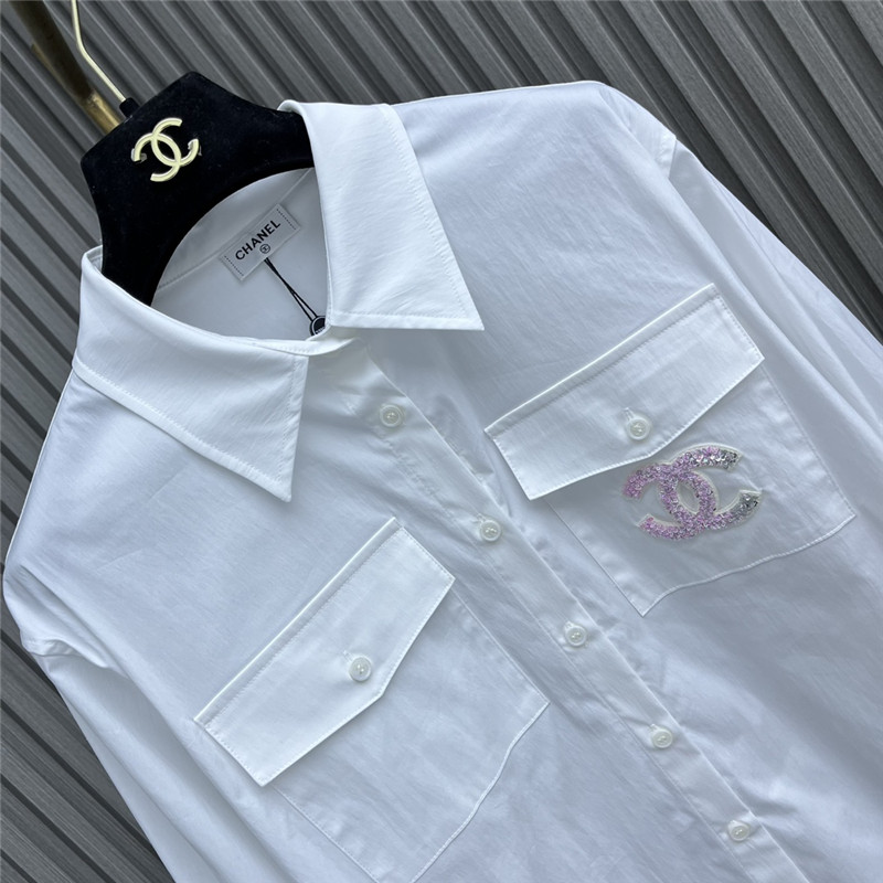 Chanel sequined pocket shirt