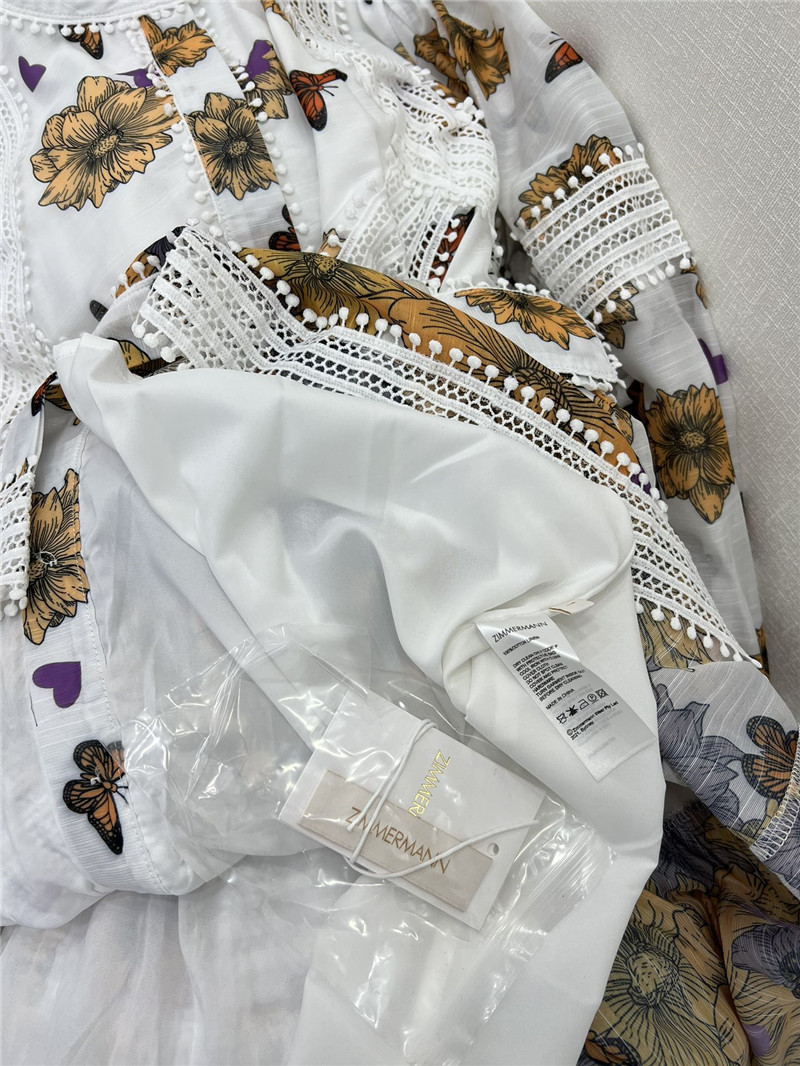 zimm printed patchwork belted slim dress