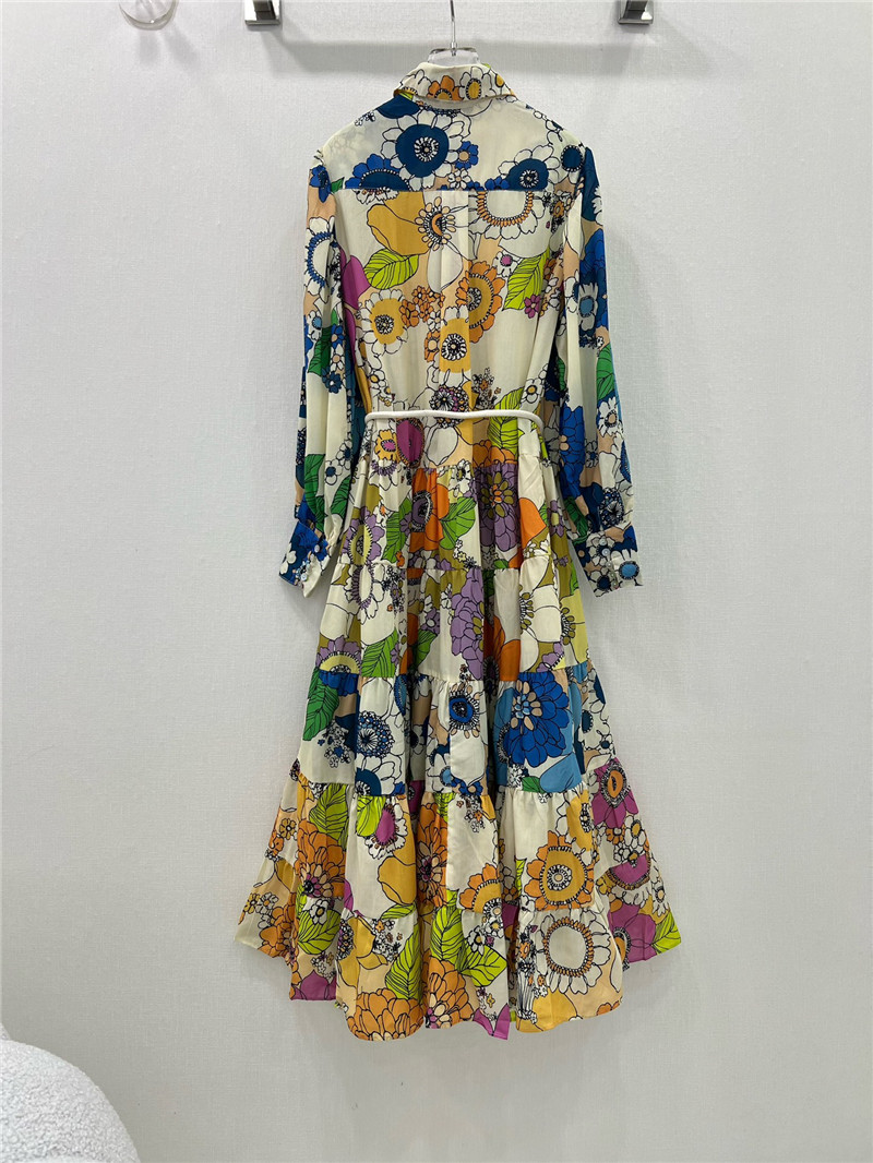 zimm lapel long sleeve dress