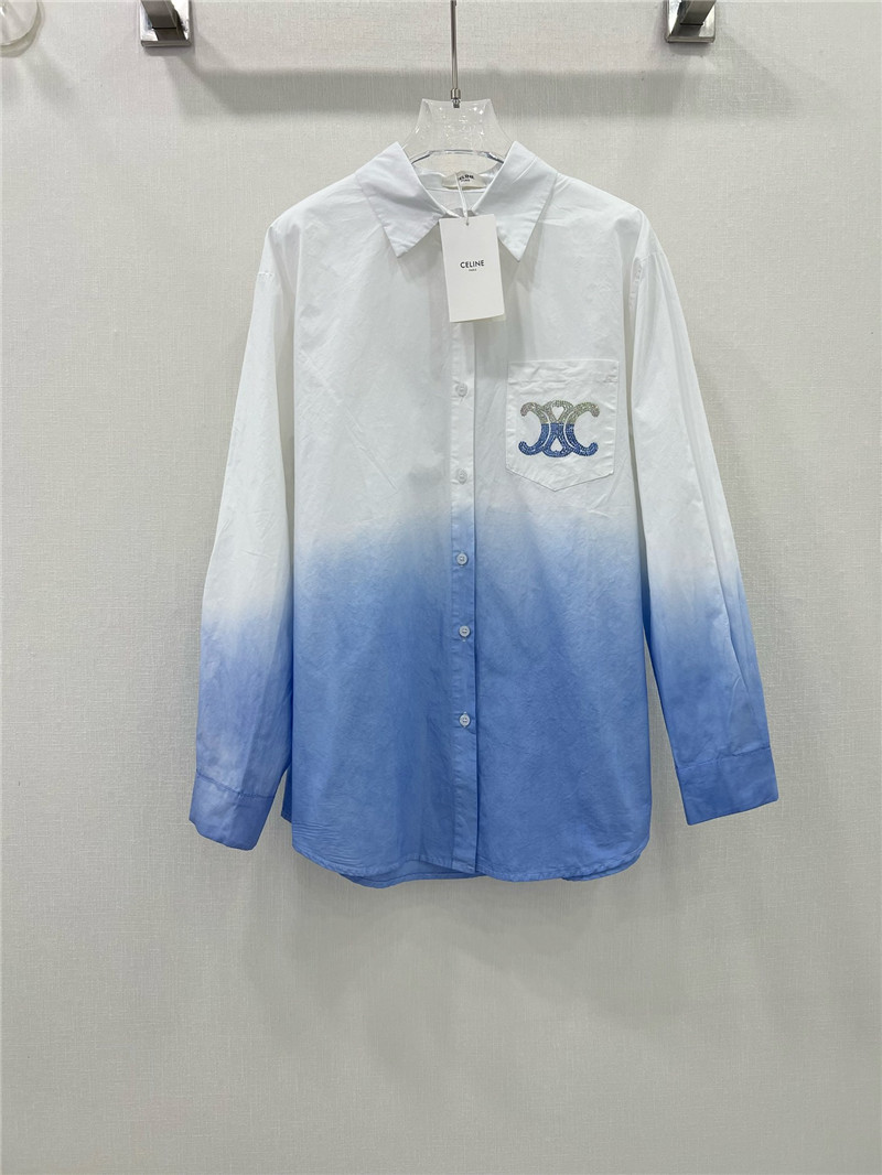 celine high temperature rhinestone shirt