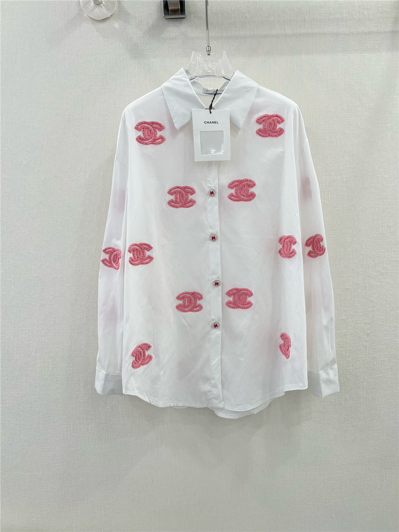 Chanel contrast towel logo shirt