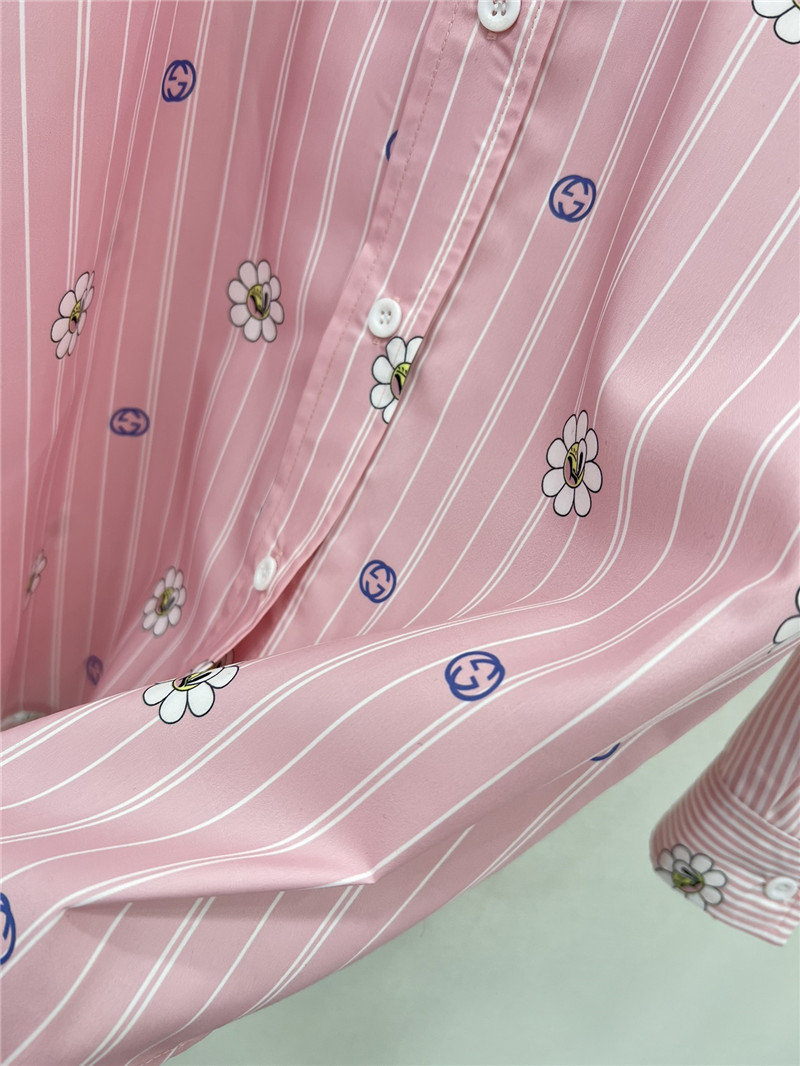 Gvc*1 spring floral print long sleeve shirt