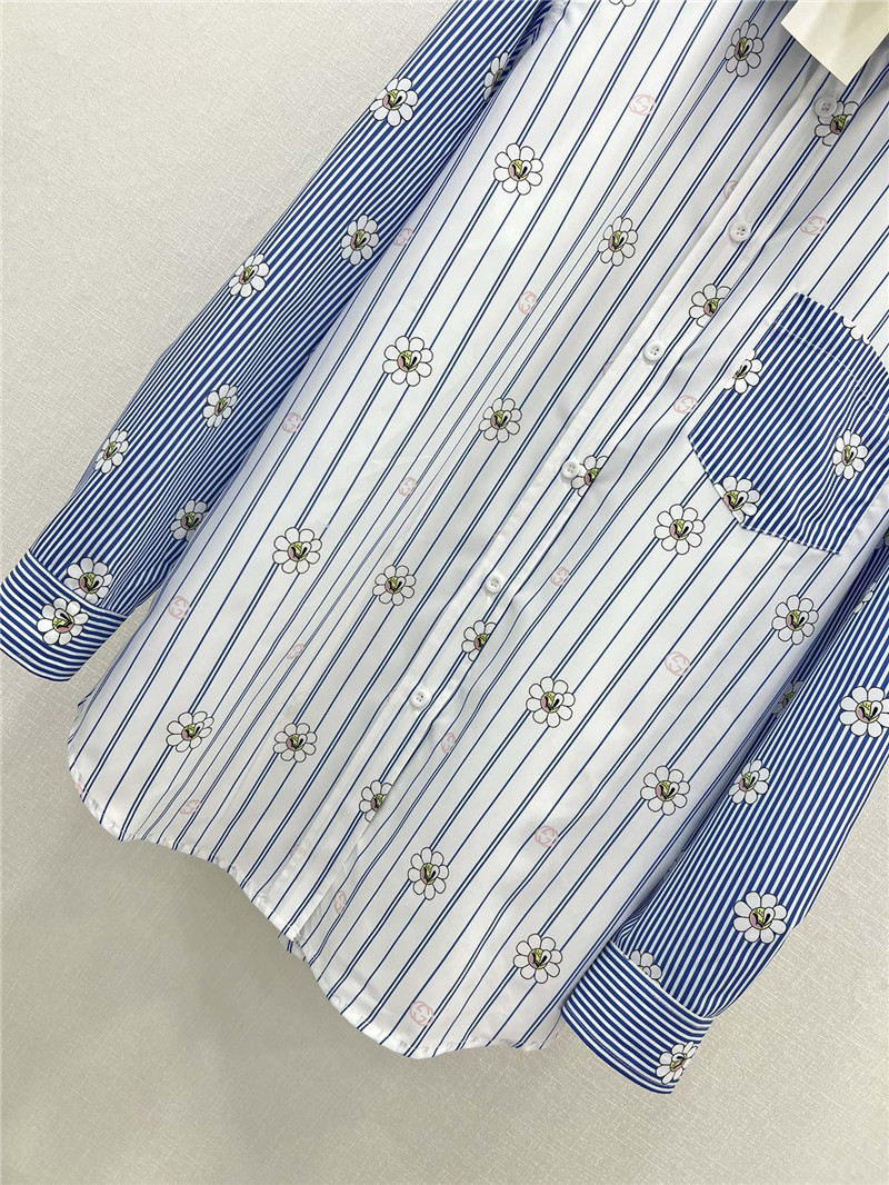 Gvc*1 spring floral print long sleeve shirt