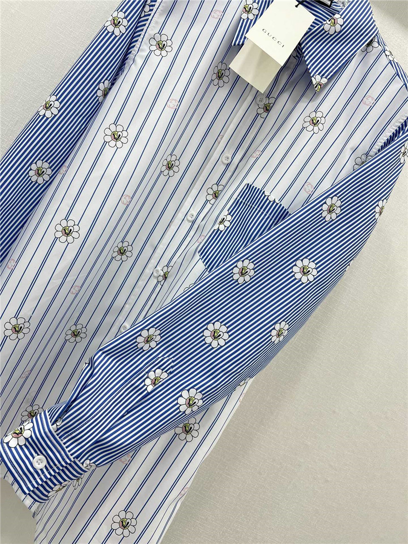 Gvc*1 spring floral print long sleeve shirt