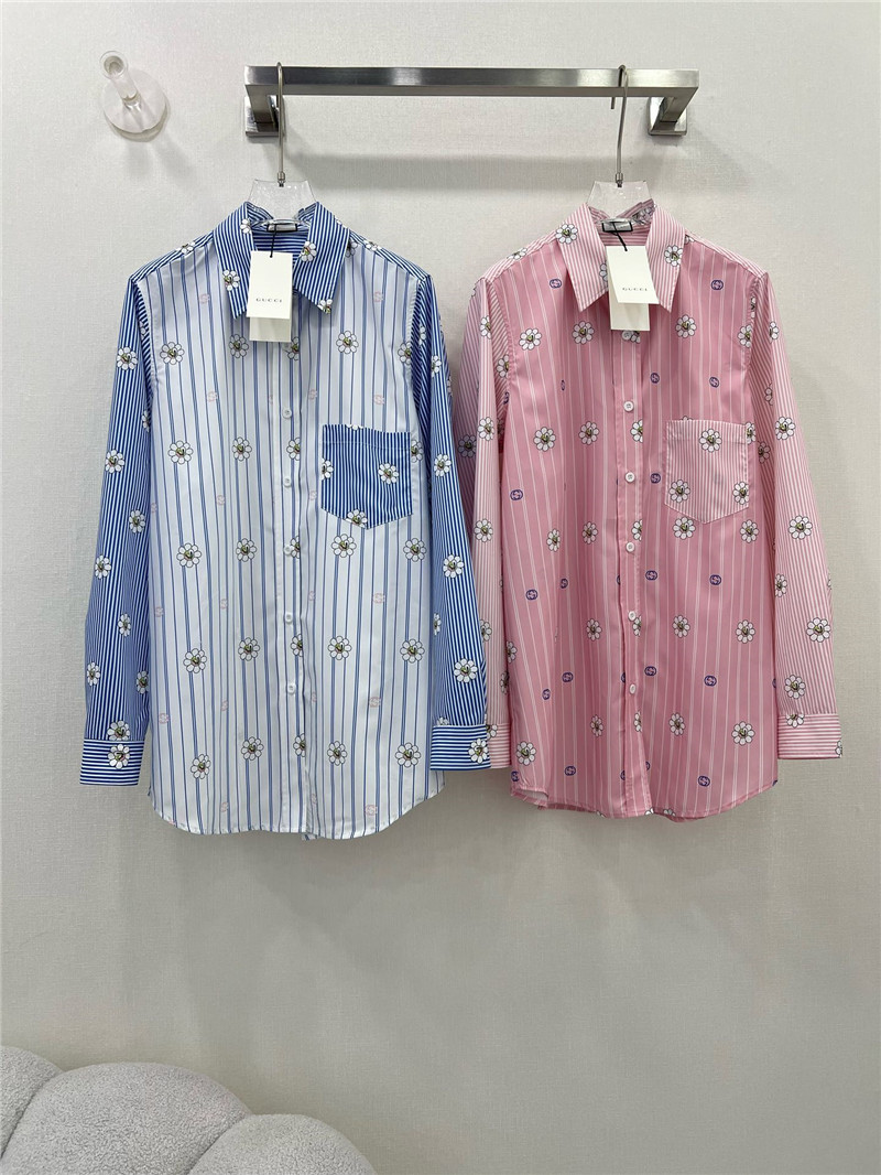 Gvc*1 spring floral print long sleeve shirt