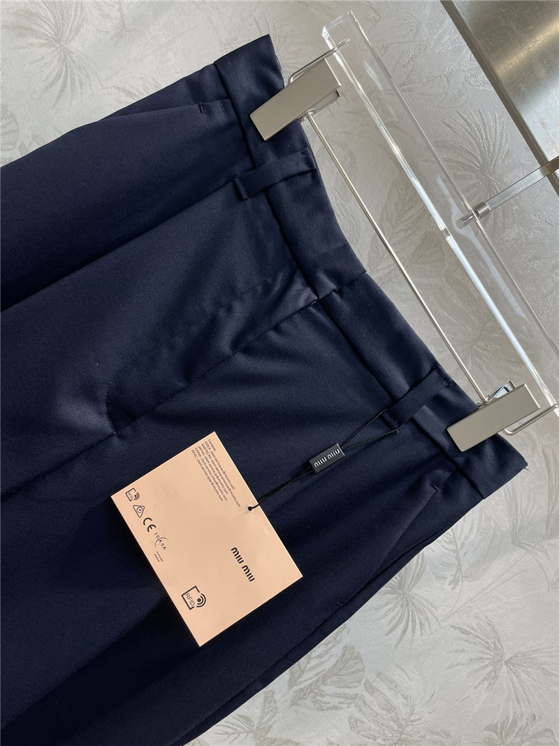 M1um1u badge embroidered chapter suit pants