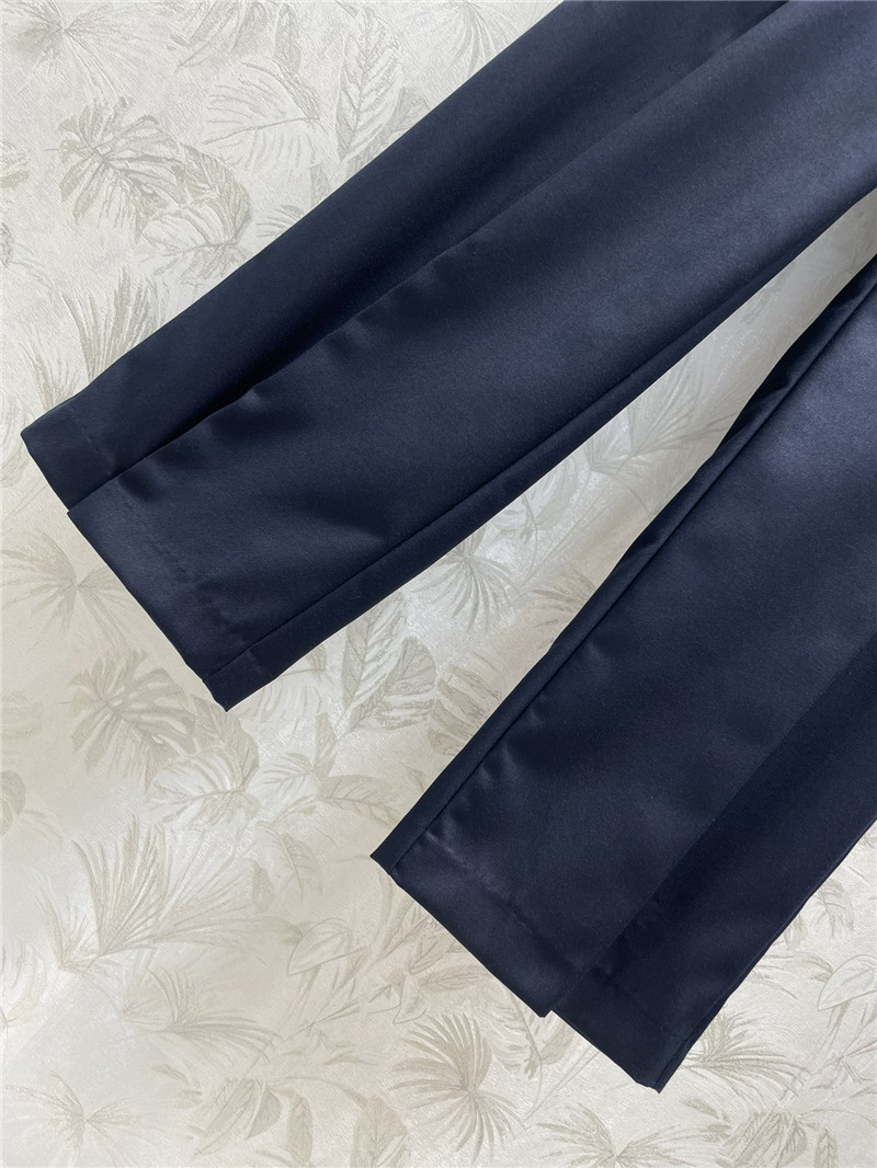 M1um1u badge embroidered chapter suit pants