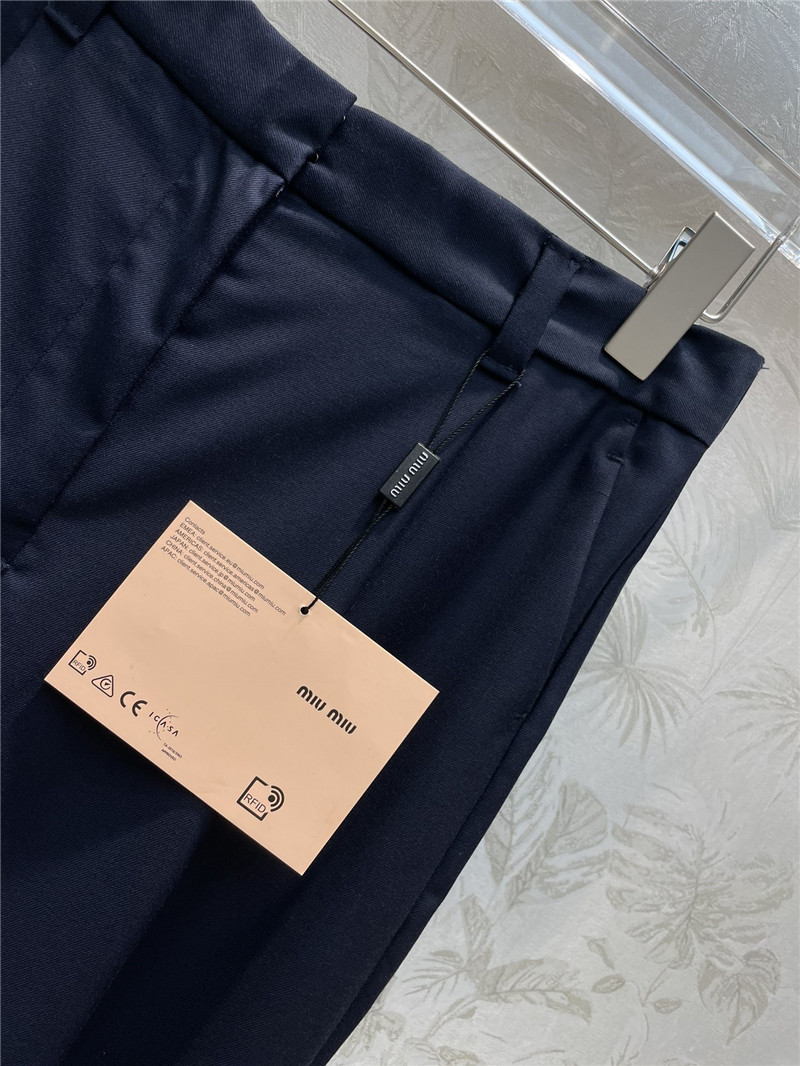 M1um1u badge embroidered chapter suit pants