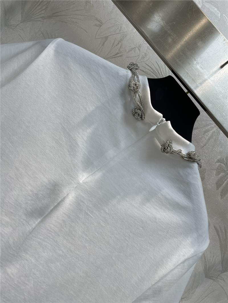 va1e*ntin0 D1am0nd collar short-sleeved t-shirt