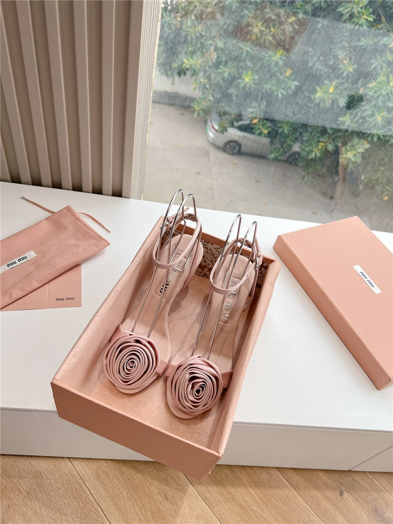 miumiu rose high heels