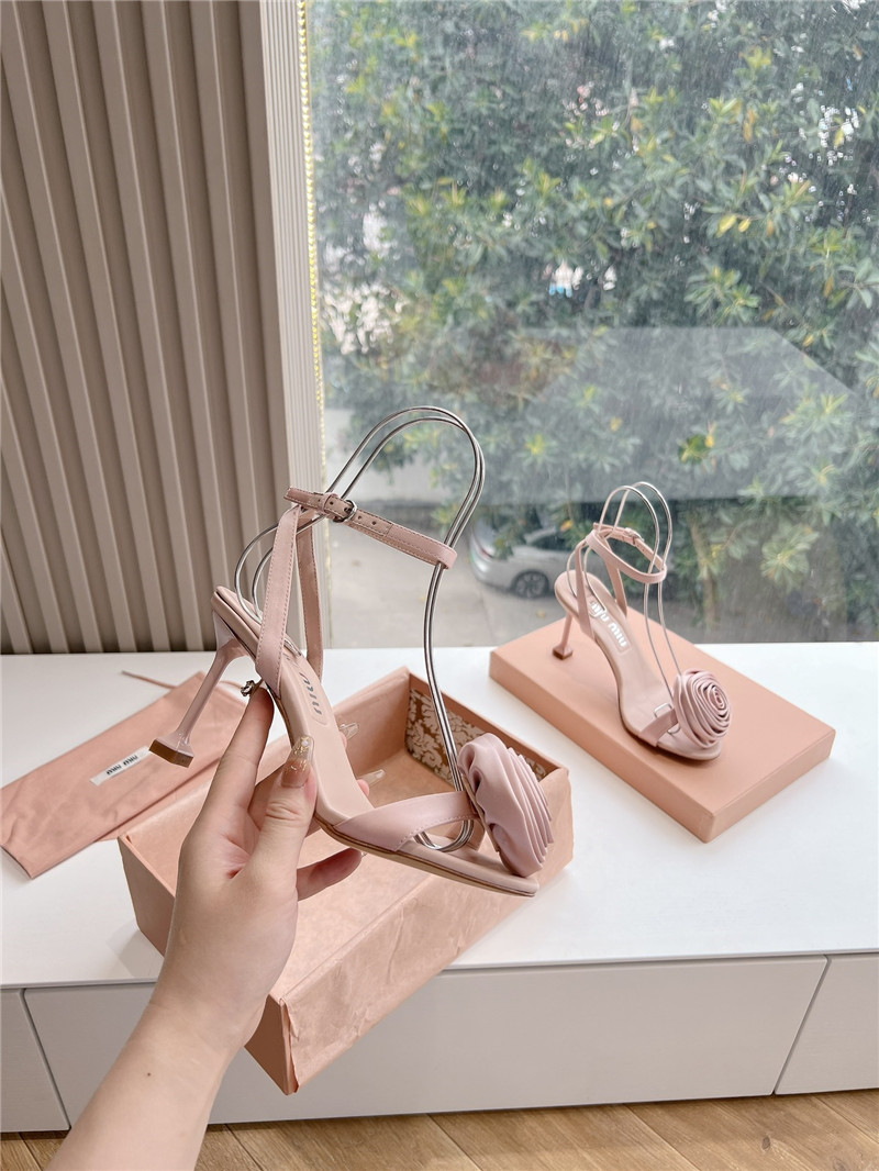 miumiu rose high heels