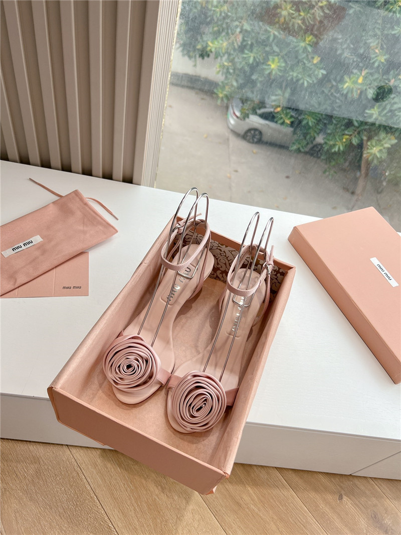 miumiu rose high heels