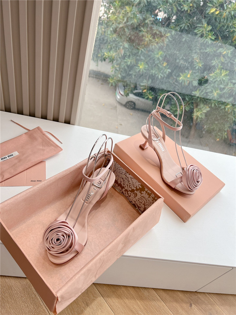 miumiu rose high heels