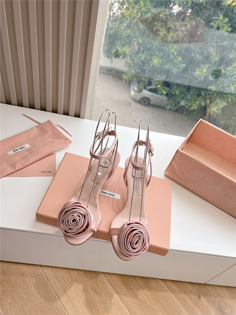 miumiu rose high heels
