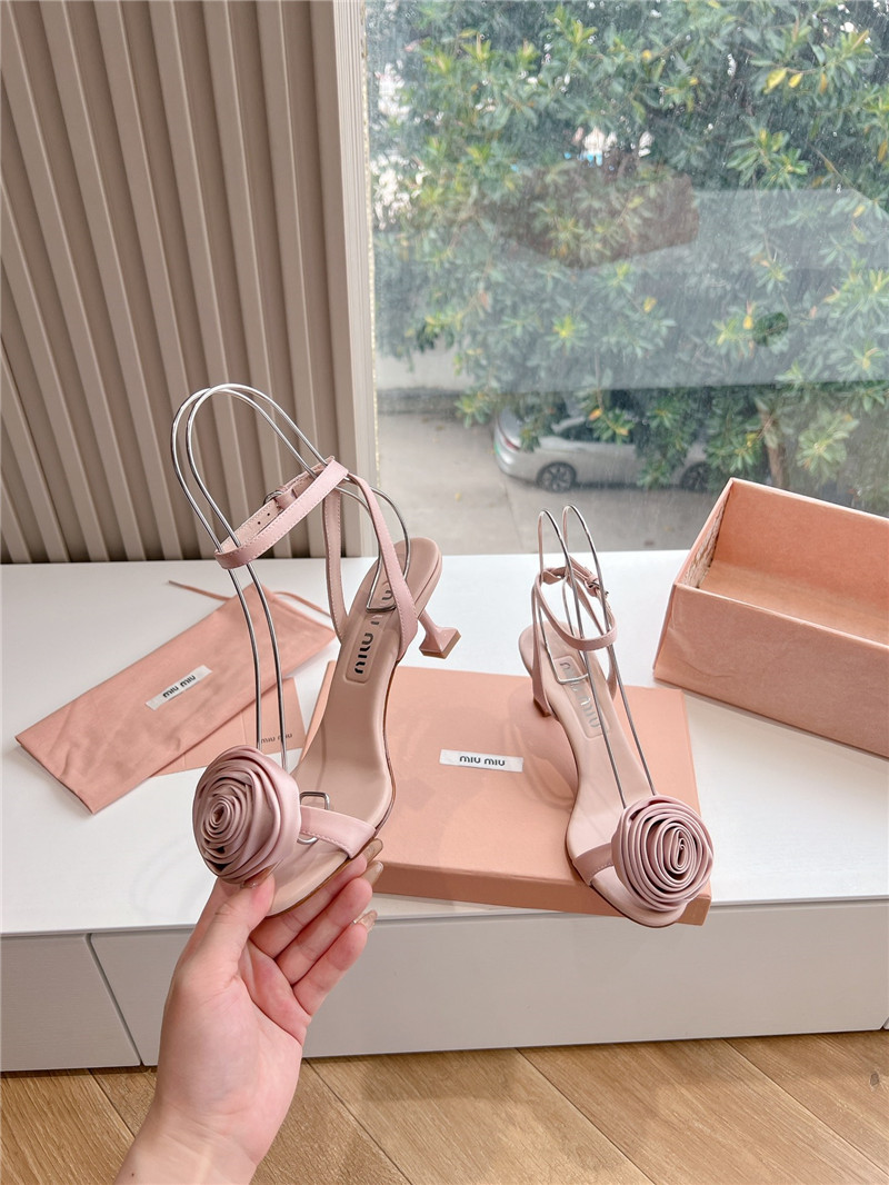 miumiu rose high heels