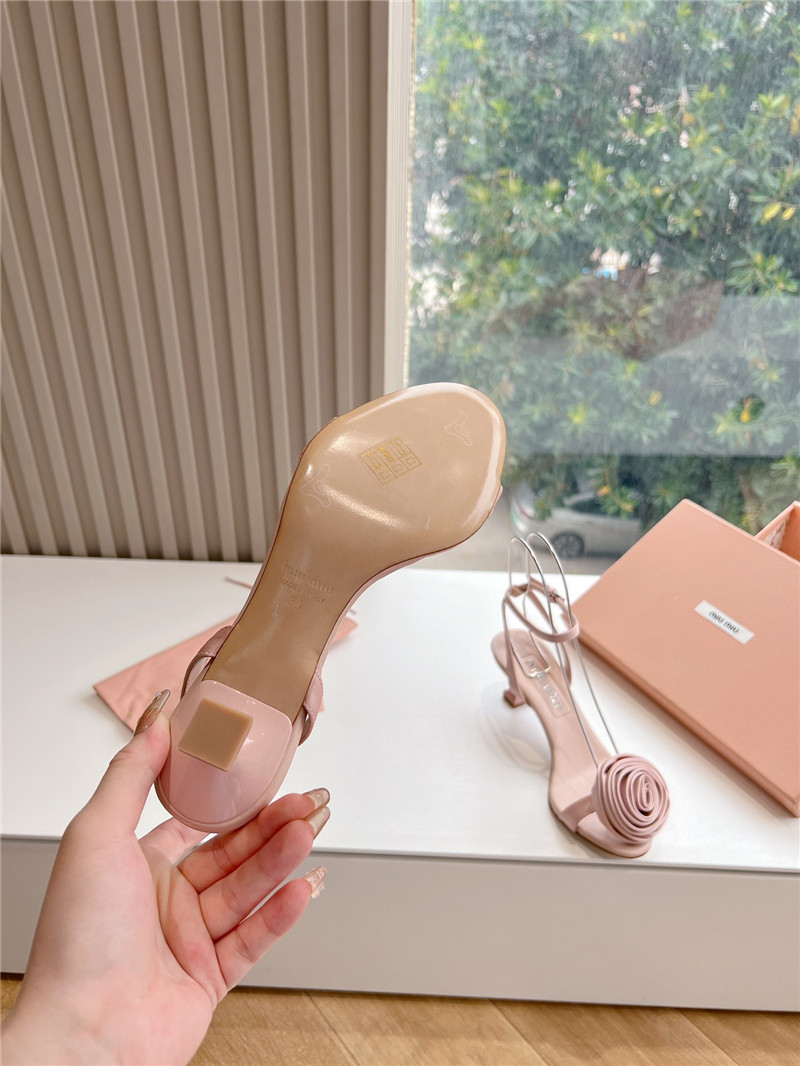 miumiu rose high heels