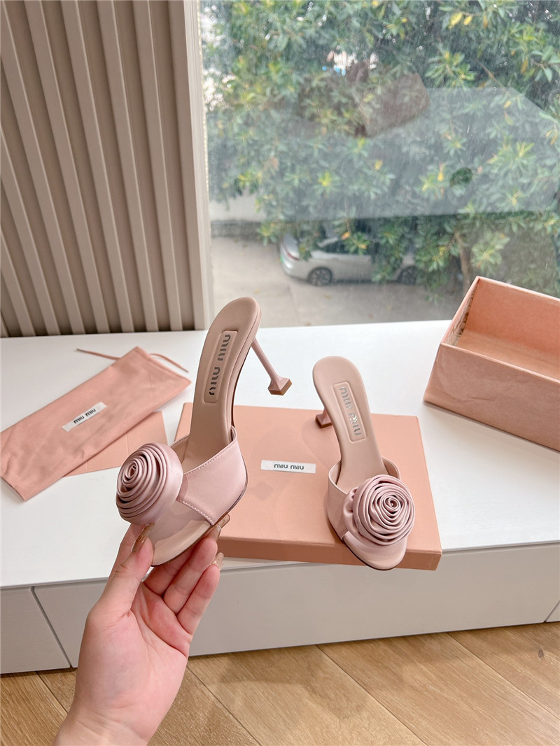 miumiu rose high heels
