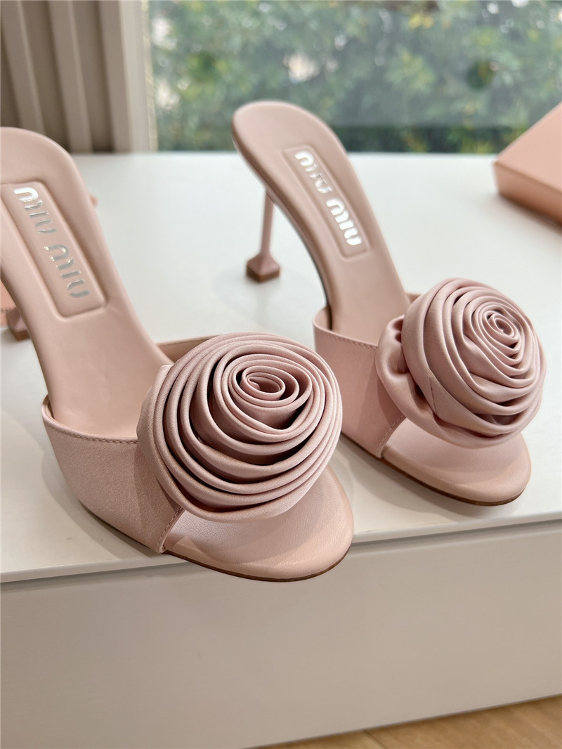 miumiu rose high heels