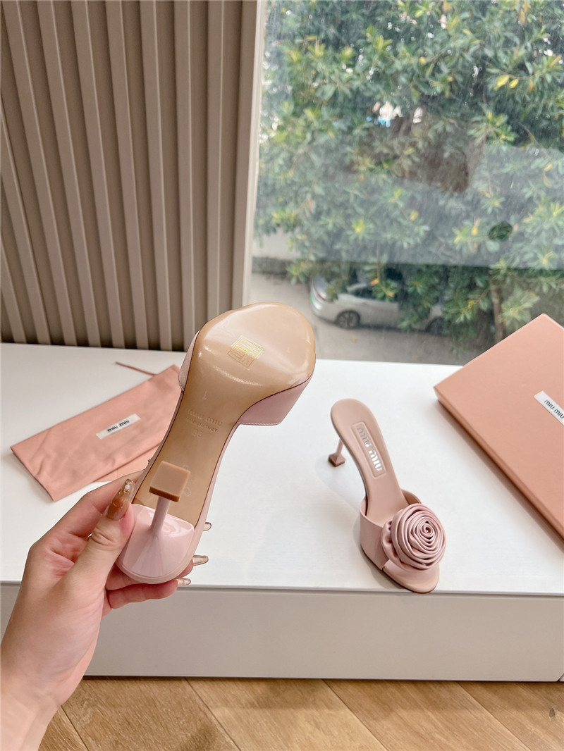 miumiu rose high heels