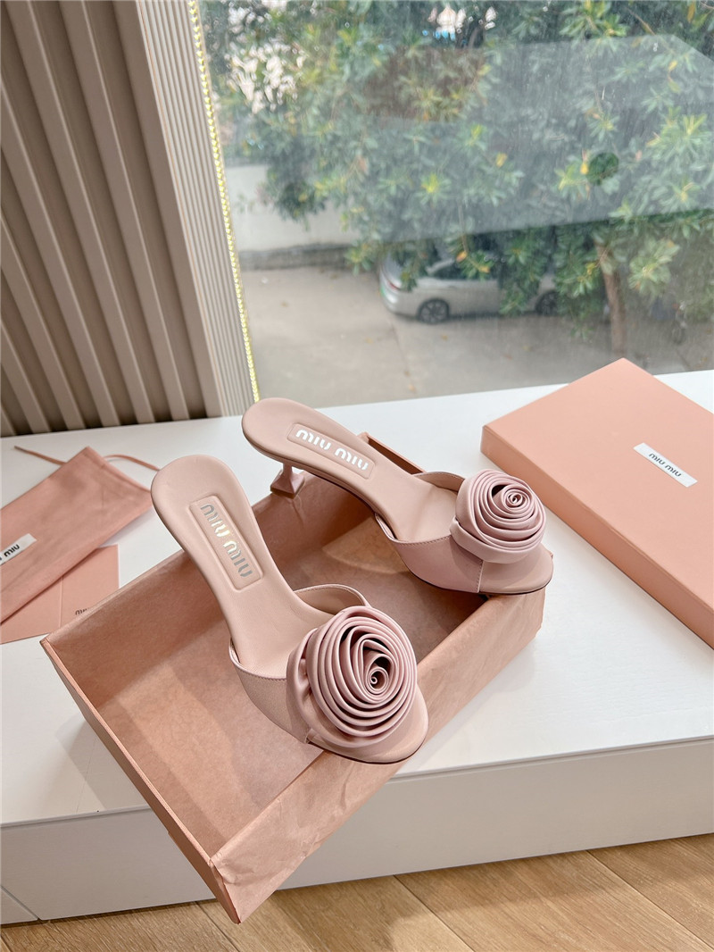 miumiu rose high heels