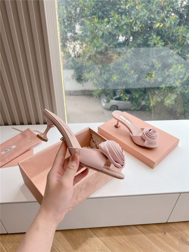 miumiu rose high heels