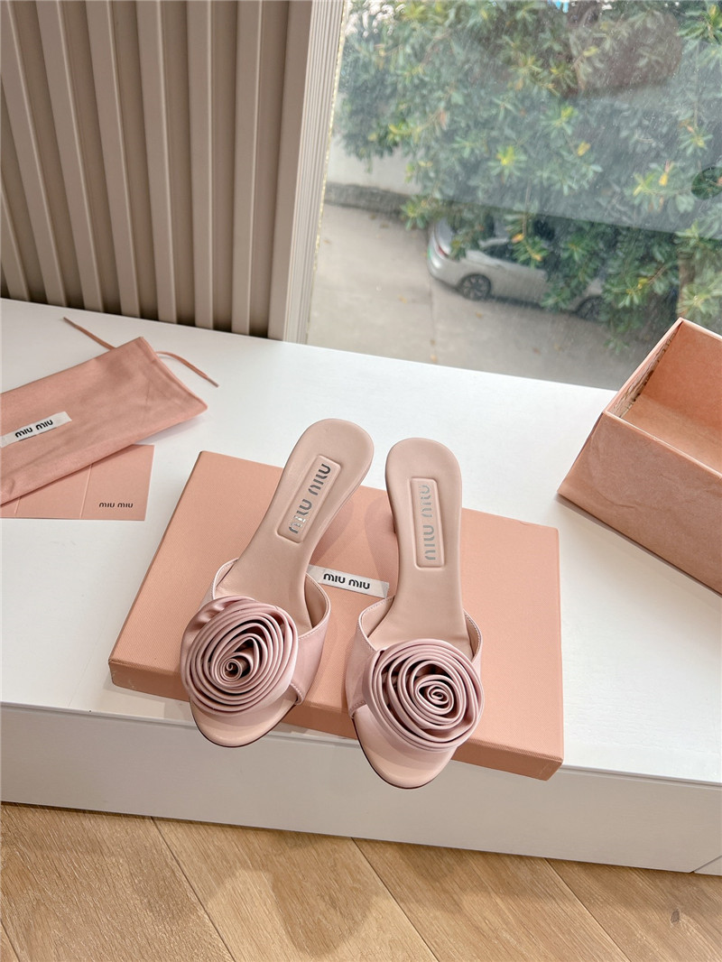 miumiu rose high heels