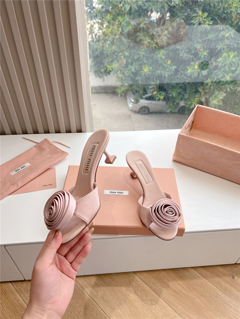miumiu rose high heels