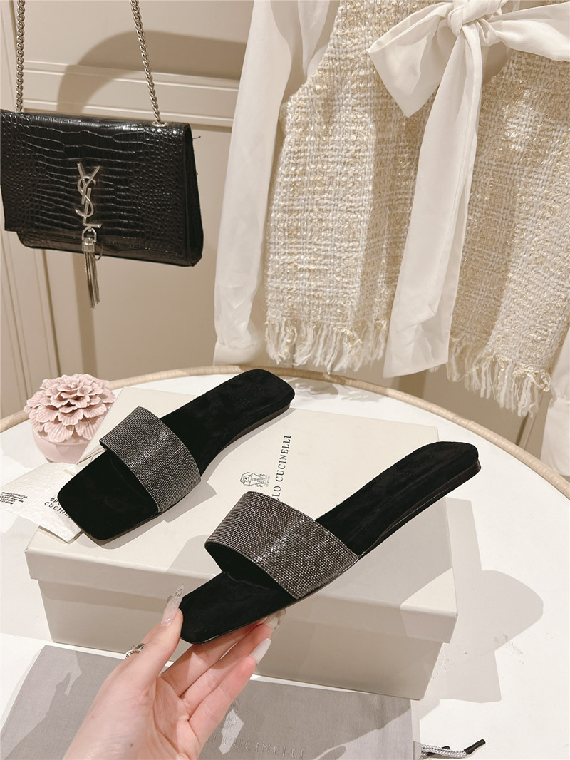 BC hot diamond flat slippers