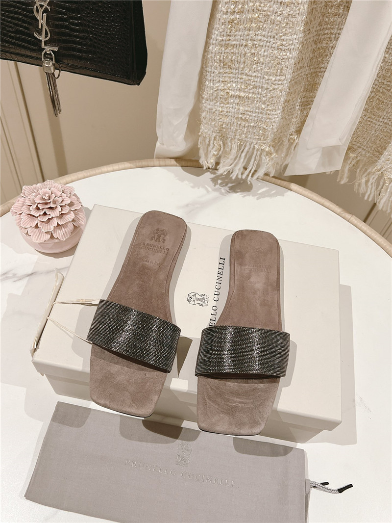BC hot diamond flat slippers
