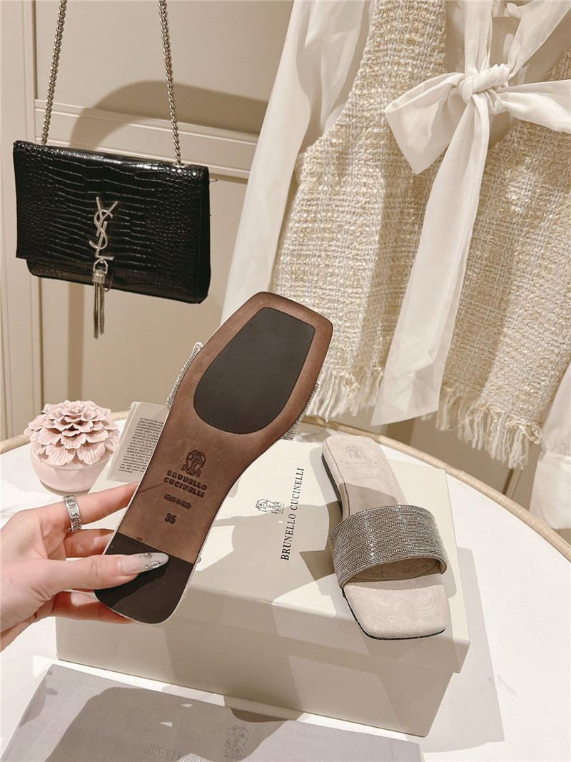 BC hot diamond flat slippers